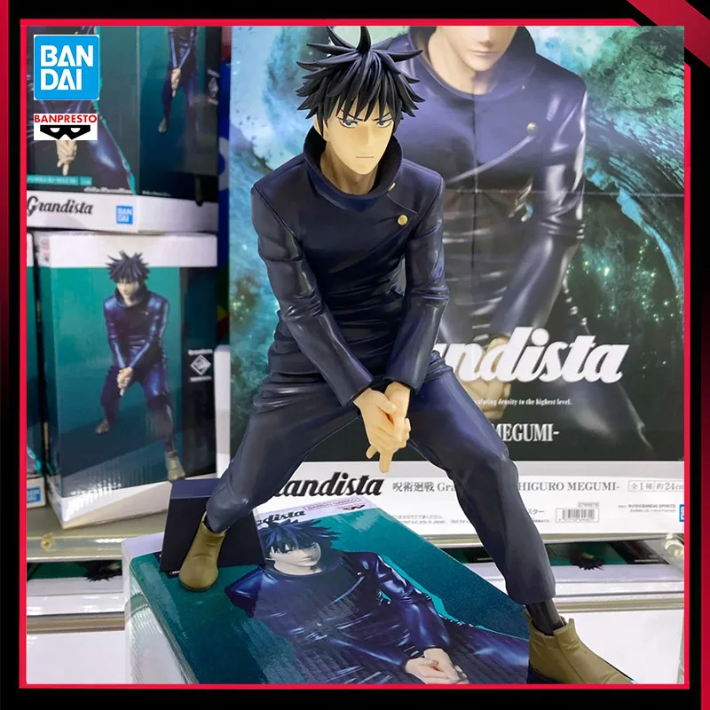 

In Stock Original Bandai BANPRESTO Jujutsu Kaisen Grandista Fushiguro Megumi Action Figure Anime Model Genuine Statue Toy Gift