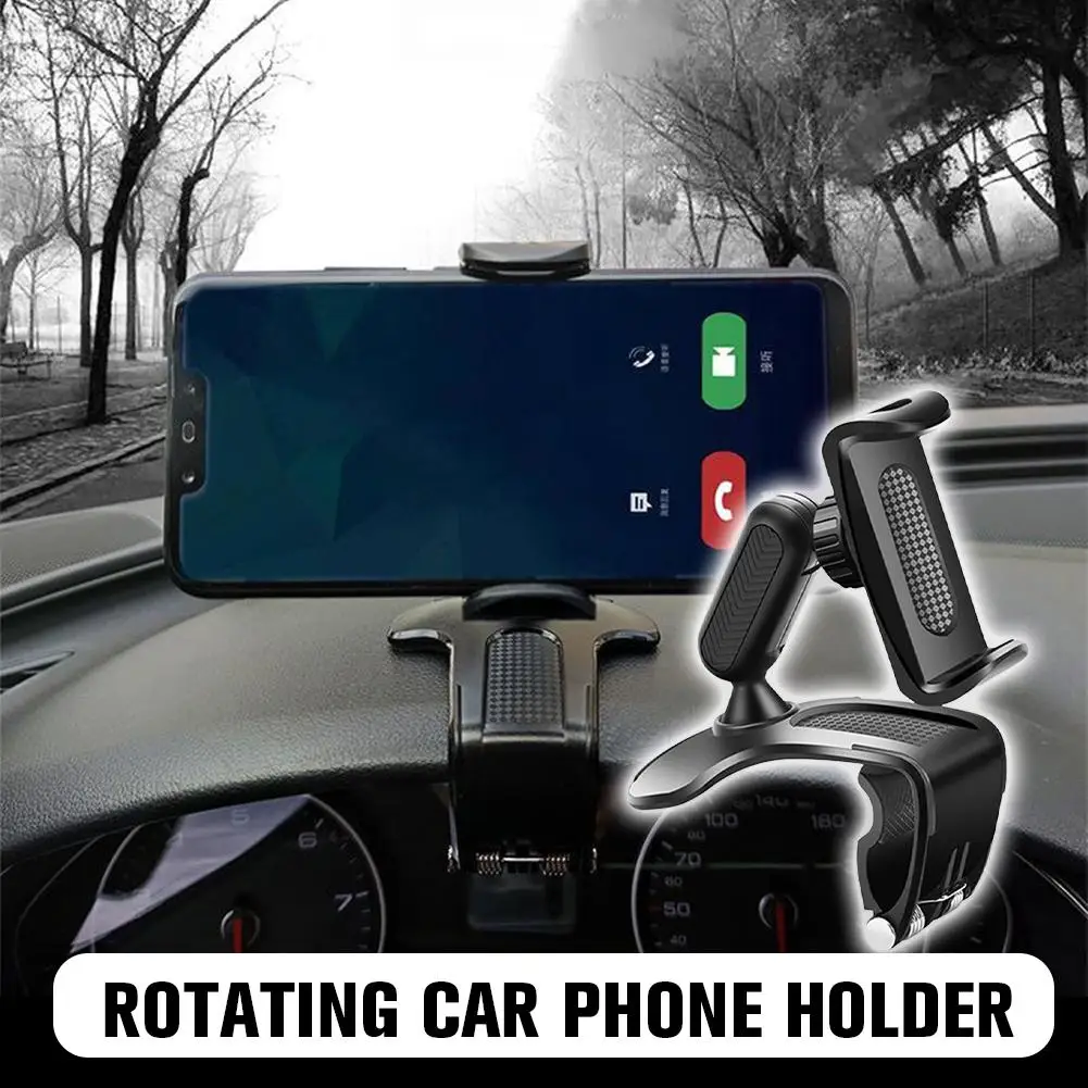 

Вращающийся автомобильный держатель для телефона, автомобильная пряжка для приборной панели, навигация, зажим для мобильного вида, тип заднего телефона, держатель для аксессуаров, зеркало I4K2