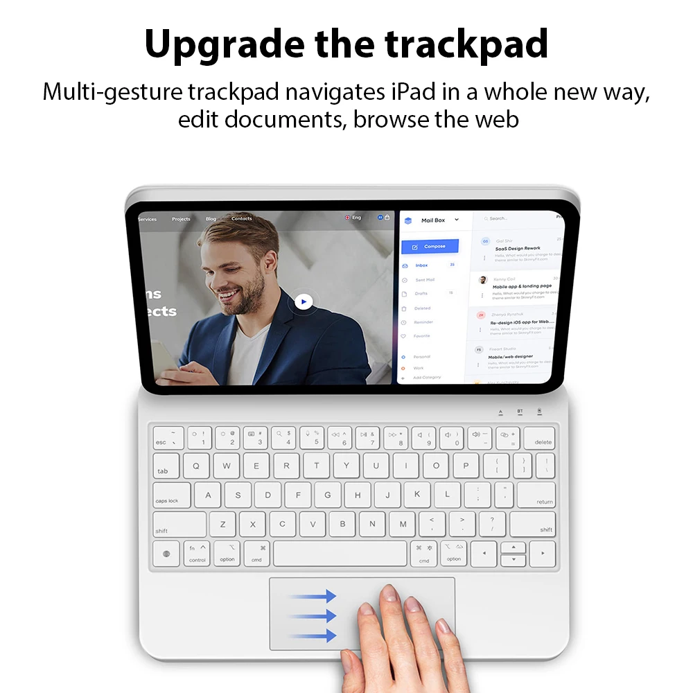 Keyboard Case For Ipad Pro 13 12.9 12 9 11 inch 2024 Magnetic Funda For Ipad 10th 10 Generation 10.9 Air 5 4 Cover Accessories