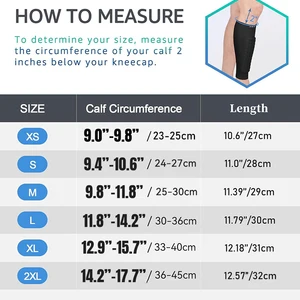(XS-2XL) 1 par adolescente crianças caneleiras de futebol anti-colisão compressão basquete polainas ginásio perna bezerro mangas meias 6 principais vendas caneleira e meiao - №4