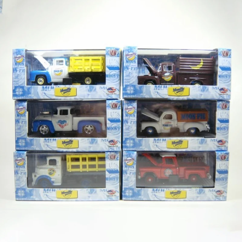 Have Flaws M2 1:64 Scale 1955/1956 Ford F-100 And 1949 STUDEBAKER 2R Truck Alloy Car Delicacy Model Static Toy Gift Display