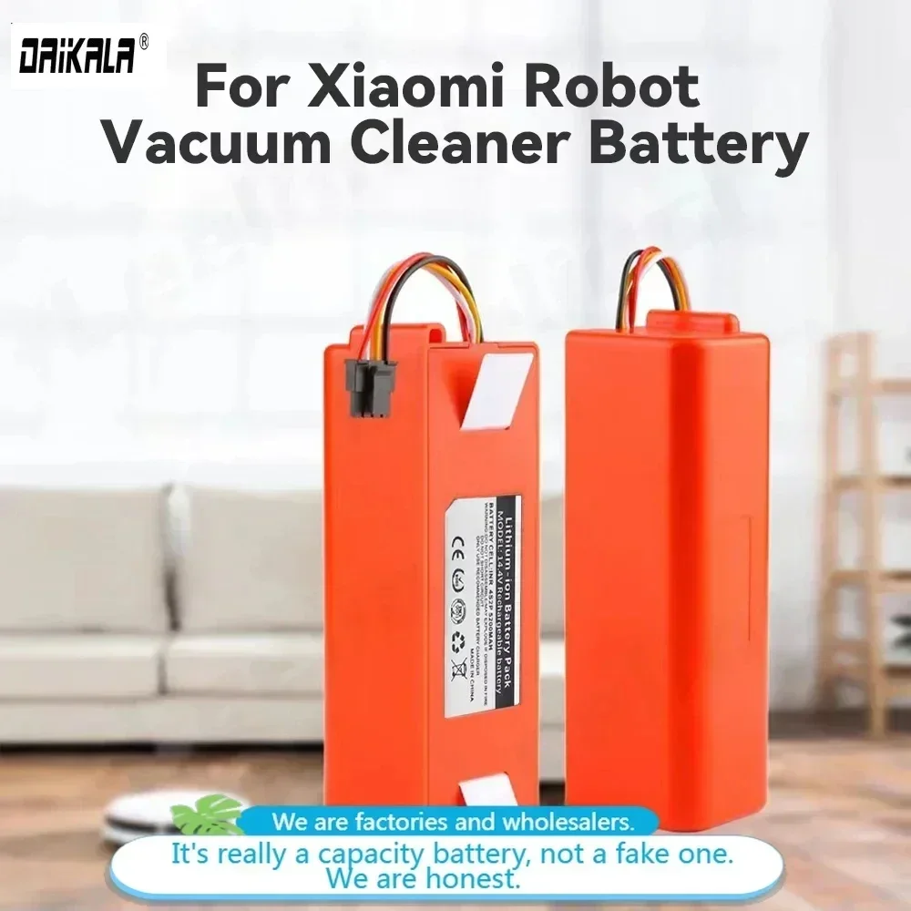 

Sweeper Battery BRR-2P4S-5200D for XIAOMI Roborock S50 S51 S55 T60 Sweeping Mopping Robot Vacuum Cleaner 18650 Dropshipping