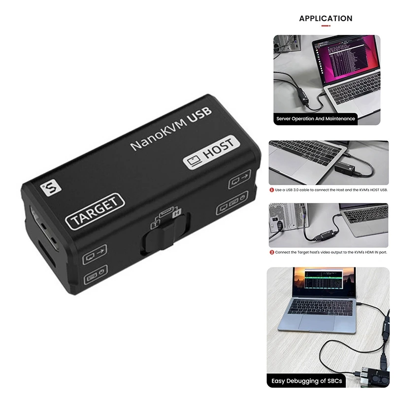 

HJ-For Sipeed Nanokvm-USB Operations And Multi-Device Collaboration 4K USB KVM For Server/Sbcs
