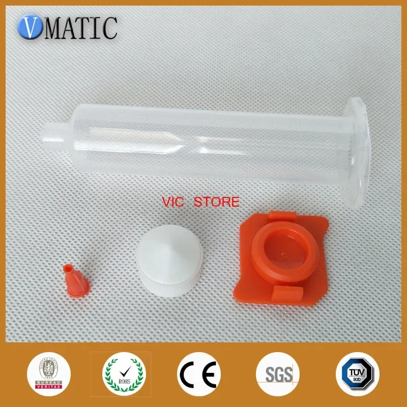 Free Ship Wholesale 3/5/10/30/55 Cc / Ml Liquid Glue Dispensing Pneumatic Syringe Barrel/Piston/Syringe Tip Stopper/End Cover
