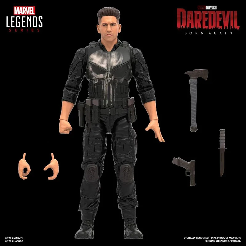 

2021 стиль Hasbro Marvel Legends Series Daredevil: Born Again, сезон 1, серия Daredevil Punisher, экшн-фигурка, модель, подарок, коллекционная
