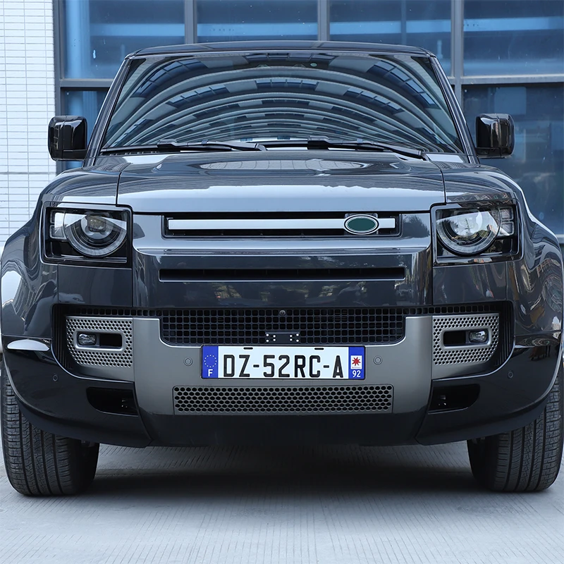 Car Front Bumper License Plate Mounting Holder Bracket Car Accessories(UK version) For 2020-2026 Land Rover Defender 90 110 130