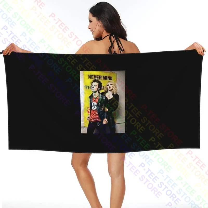 Sid Vicious And Nancy The Sex Pistols Punk Rock Quick dry Towel Fashion Bathrobe Superfine fiber