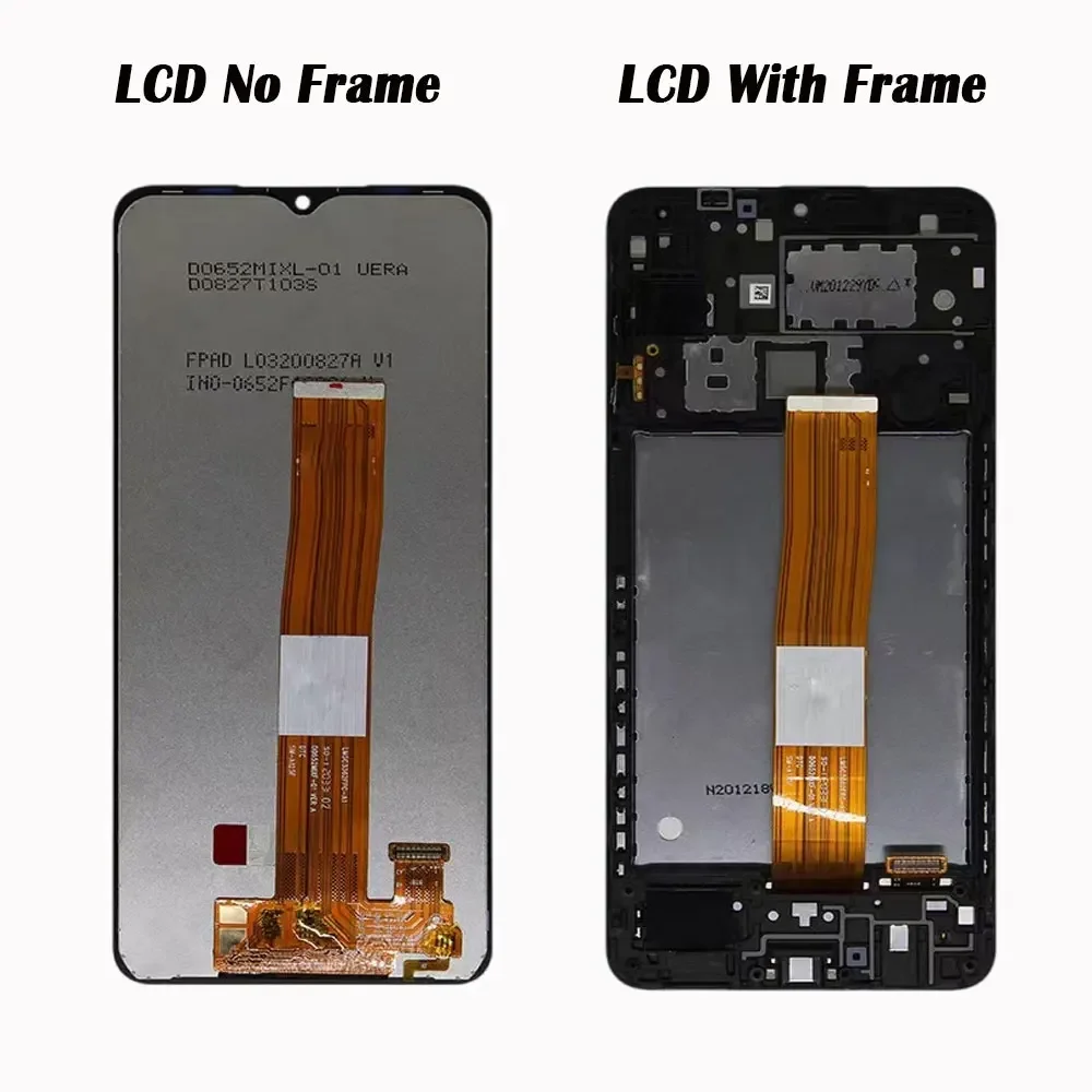 1 buah SM-A127F 6.5 inci, untuk Samsung A12 Nacho A127 LCD dengan tampilan bingkai layar sentuh rakitan Digitizer untuk Samsung A127