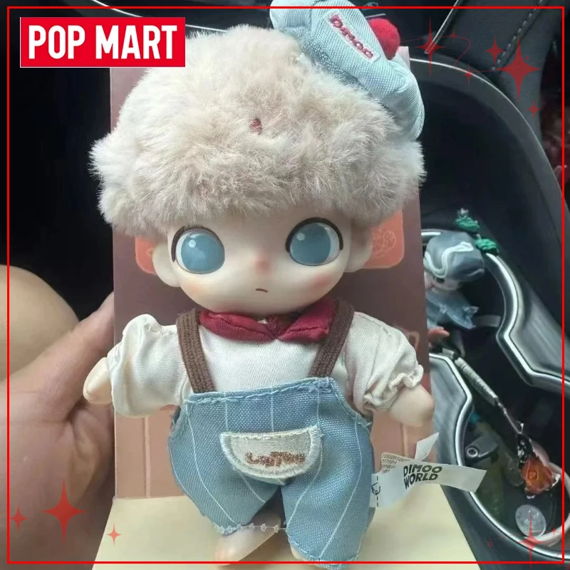 

POP MART Dimoo World Crush on Coffee Series слепая коробка плюшевые подвески брелок фигурка рождественские подарки