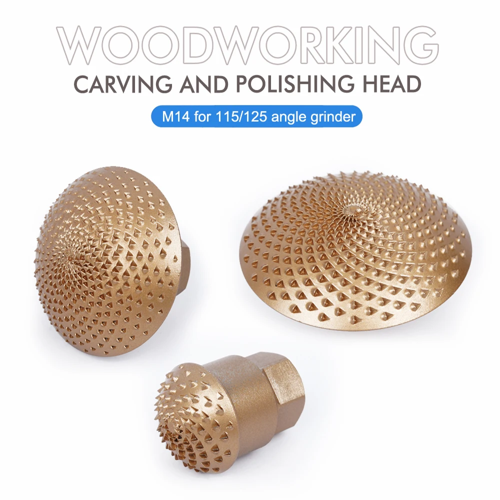 Woodworking Grinding Head Angle Grinder for Woodworking Carving Wood with Carbon Steel Curved Woodworking Grinding Head