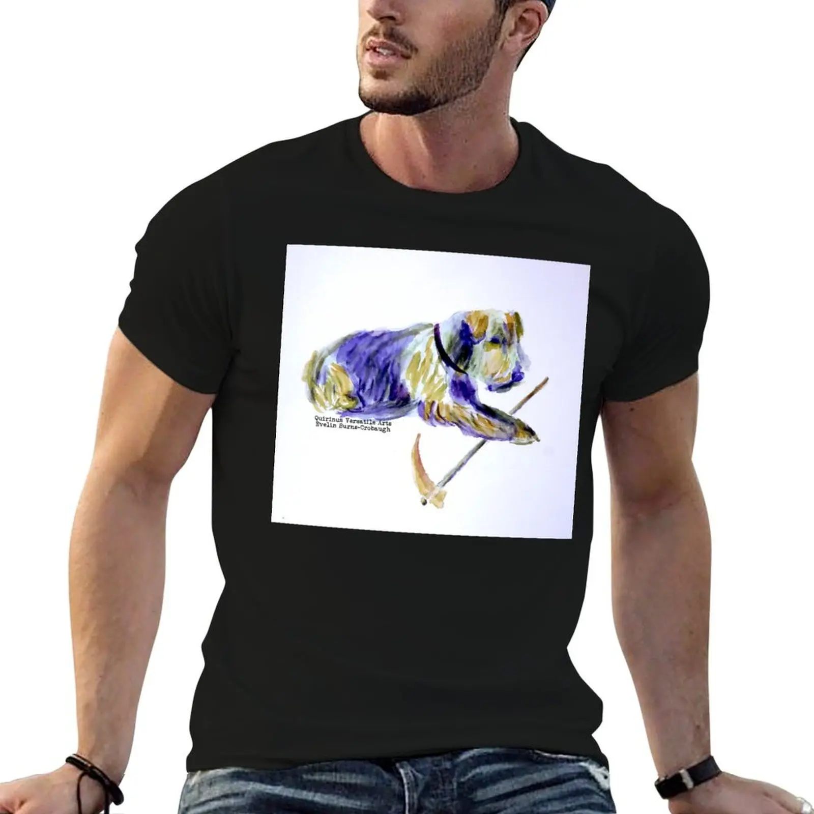 Quirinus Versatile Airedale Terriers? Water Colour 1 T-Shirt custom t-shirts anime T-shirt men