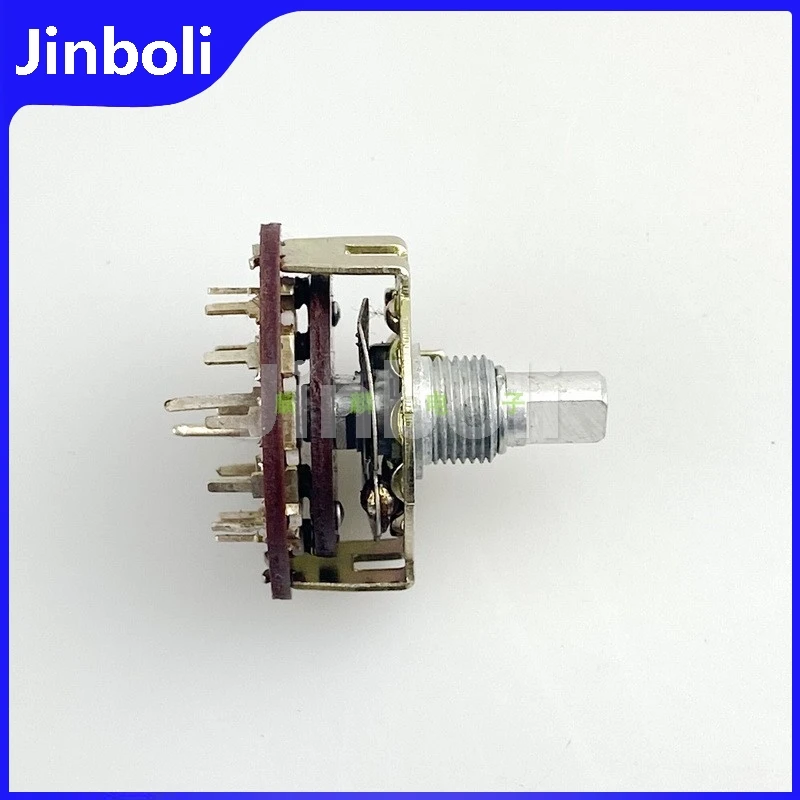 1PCS Rotary Band switching Video And Audio Signal conversion, Gear Rotary switch 2 Pole 6 Gears