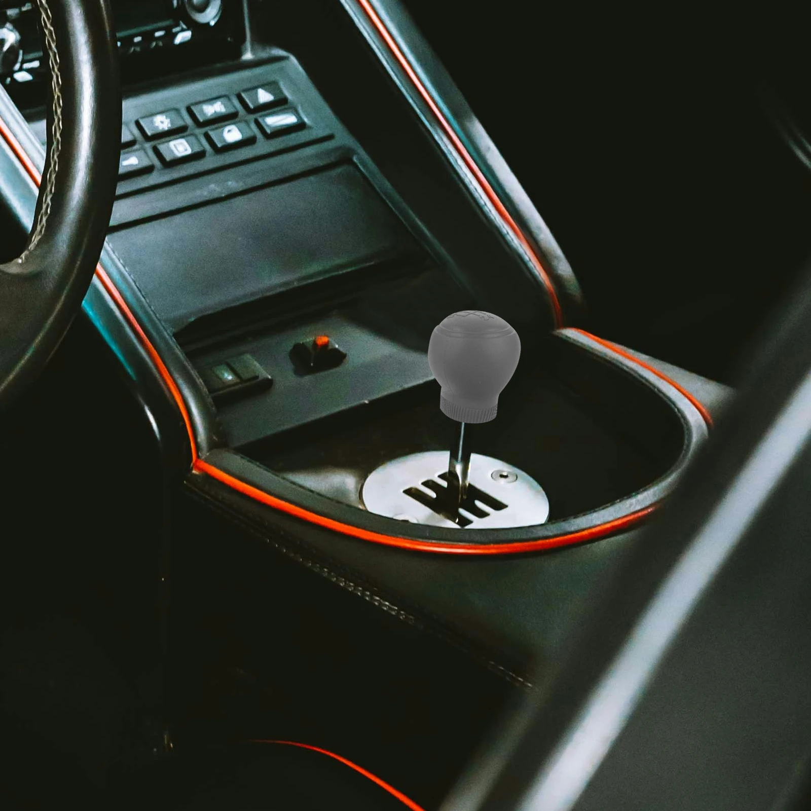 

2 Pcs Silicone Gear Handle Head Cover Car Accessories Shift Protector Knob Auto Interior