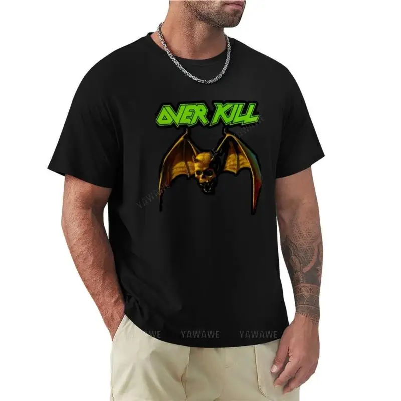 t-shirt men cotton Overkill Band T-Shirt graphic t shirts graphic t shirt sports fan t-shirts men clothes summer t-shirt for man