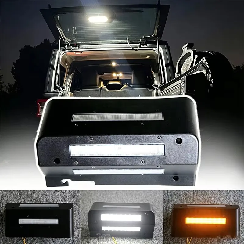 Black Rear Lift Door Light for Jeep Wrangler JK 2007-2017 Car Rear Lift Door Lift-up Tailgate Reading Lights Auxiliary Lighting
