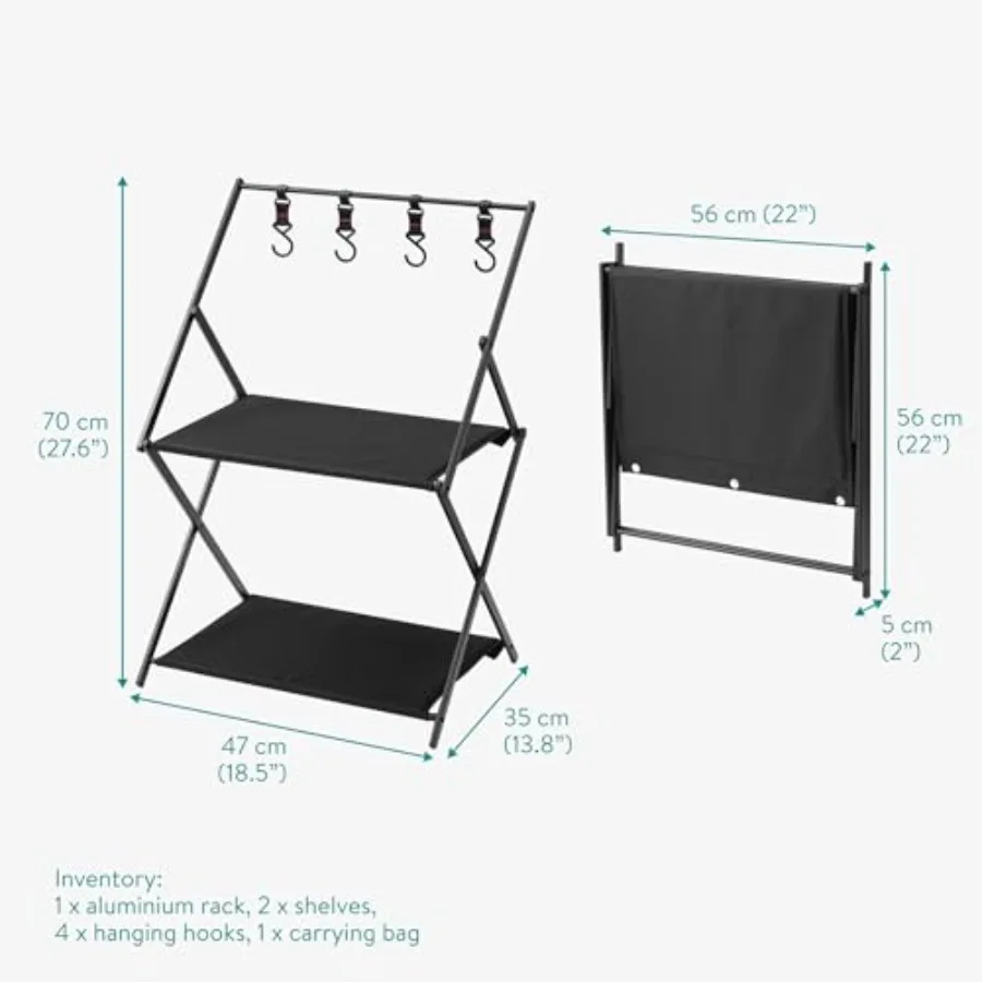 محطة مطبخ للتخييم خفيفة الوزن ومتينة وقابلة للطي وطاولات تخييم قابلة للطي للاستخدام الخارجي مثالية للنزهات على الشاطئ والباب الخلفي U #2