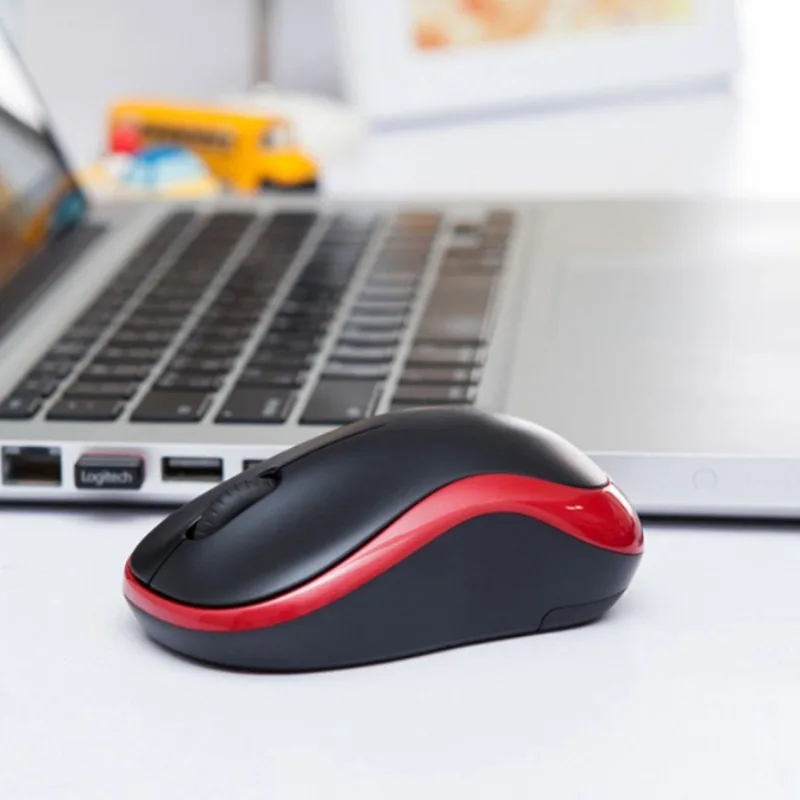Logitech M185 Wireless Mouse 2.4G USB 1000DPI Plug and Play Portable Optical Mouse for  laptop desktop computer business office