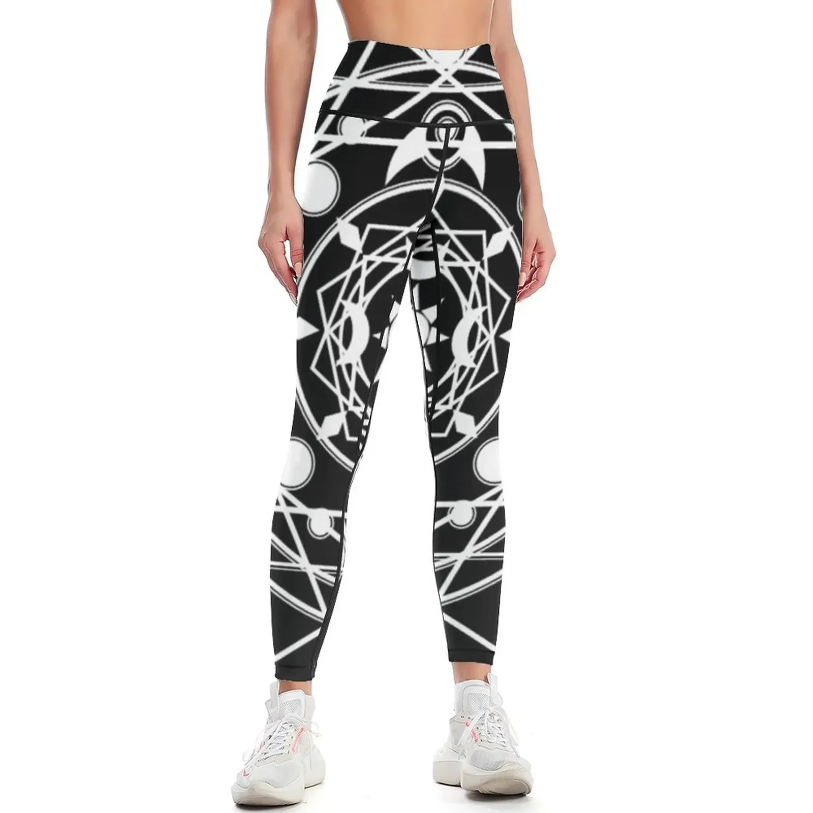 

Intricate Lunar Magic Circle - ECLIPSE Leggings trousers workout shorts sports shirts gym sporty woman push up Womens Leggings
