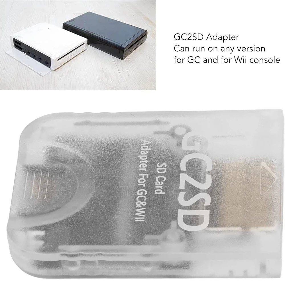 Memory Card Adapter para GameCube Wii, TF Card Reader, GC2SD