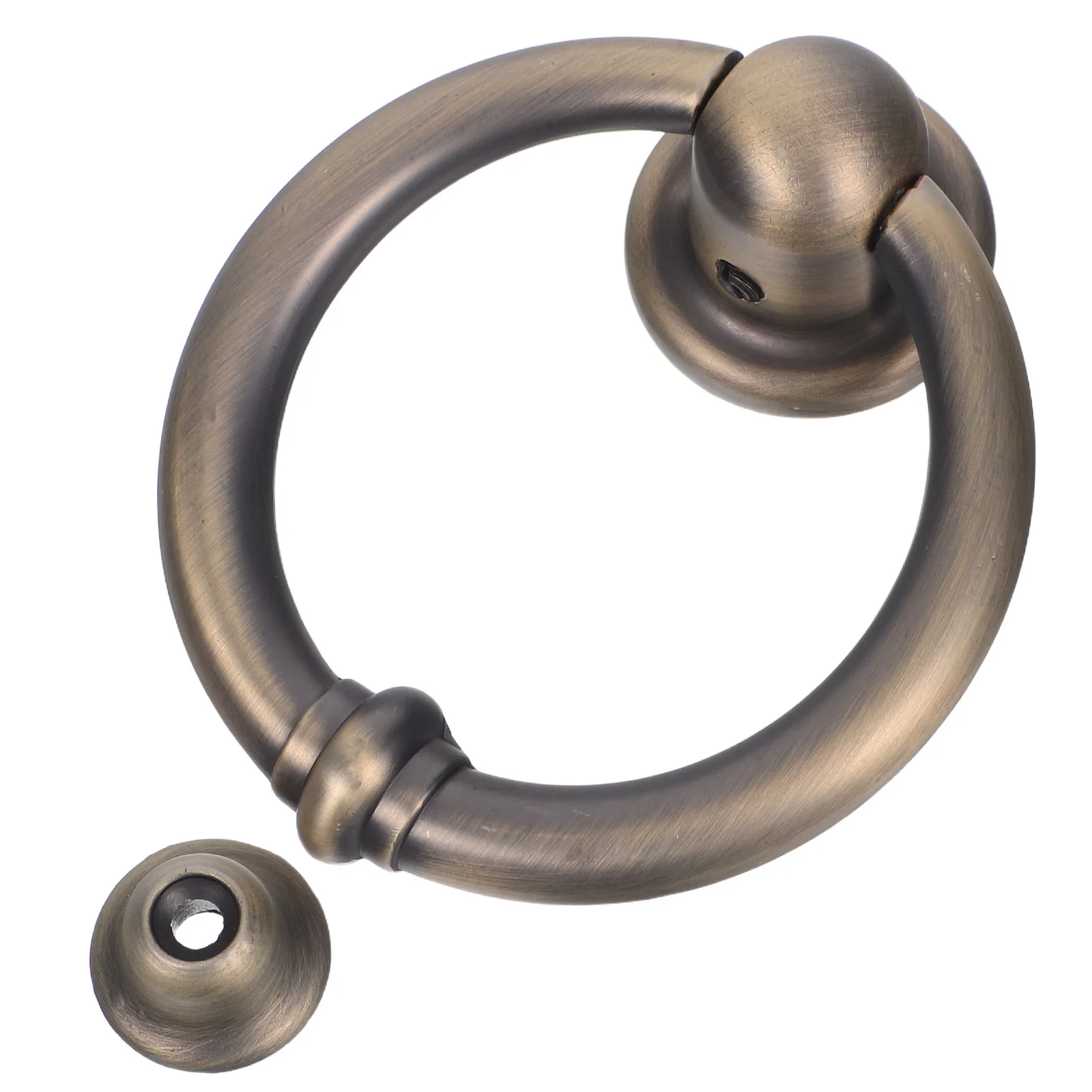 

Modern Single Door Knocker High Durability Zinc Alloy Finish Stylish Door Accessory for Home Hotel Security Decoration