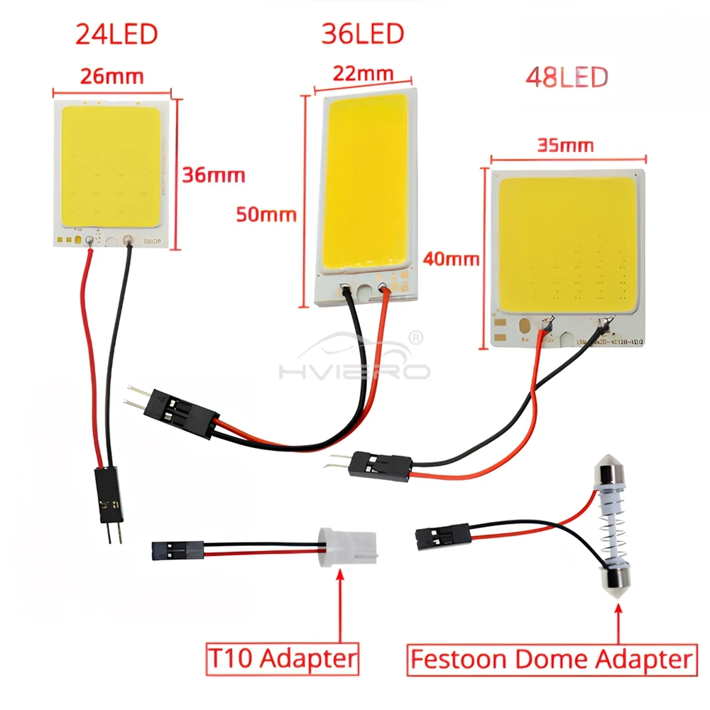 Белый Красный T10 W5w Cob 24SMD 36SMD 48SMD Автомобильный светодиодный светильник для лицензийной панели Автоматический интерьер Лампы для чтения