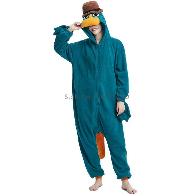 بيجامة Kigurumi على شكل حيوان من Onesishow ملابس منزلية للهالوين للبالغين والأطفال كارتونية لطيفة على شكل بطة ملابس منزلية للحفلات والنساء والرجال