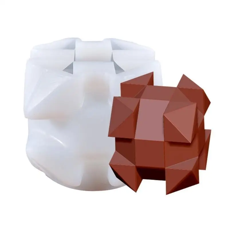 

E8BD DIY Moulds Handmade Soy Wax Silicone Candles Molds