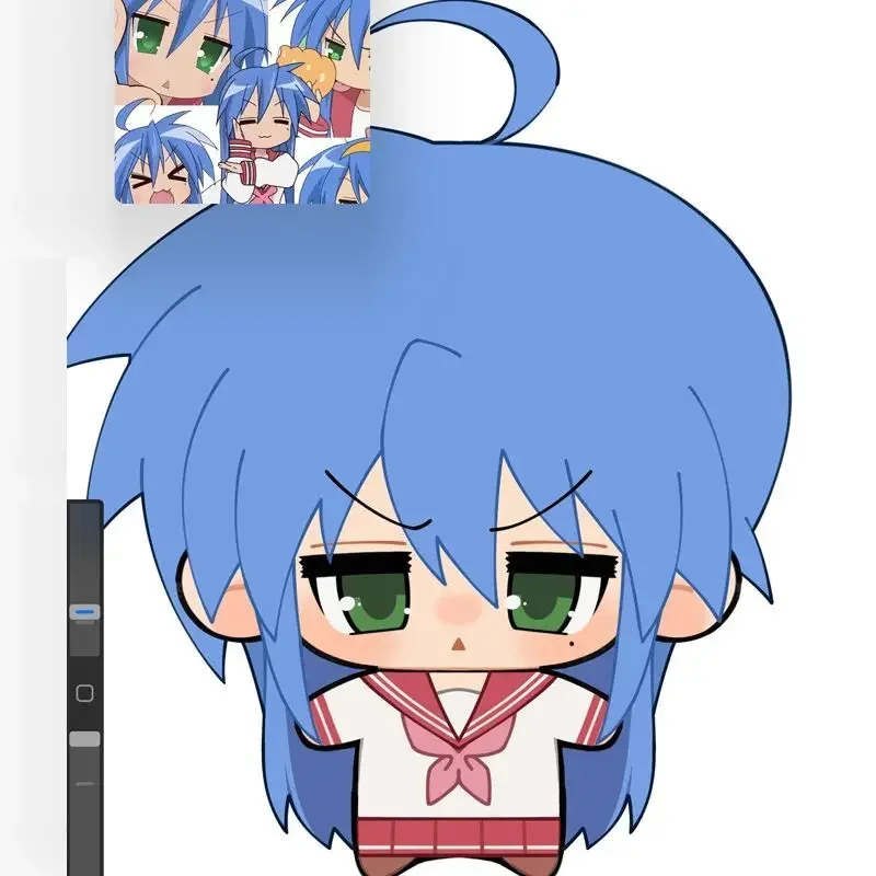 럭키 스타 이즈미 코나타 봉제 인형 10cm 면 인형 바다 별 귀여운 드레스업 플러시 장난감 성인 및 어린이 선물용