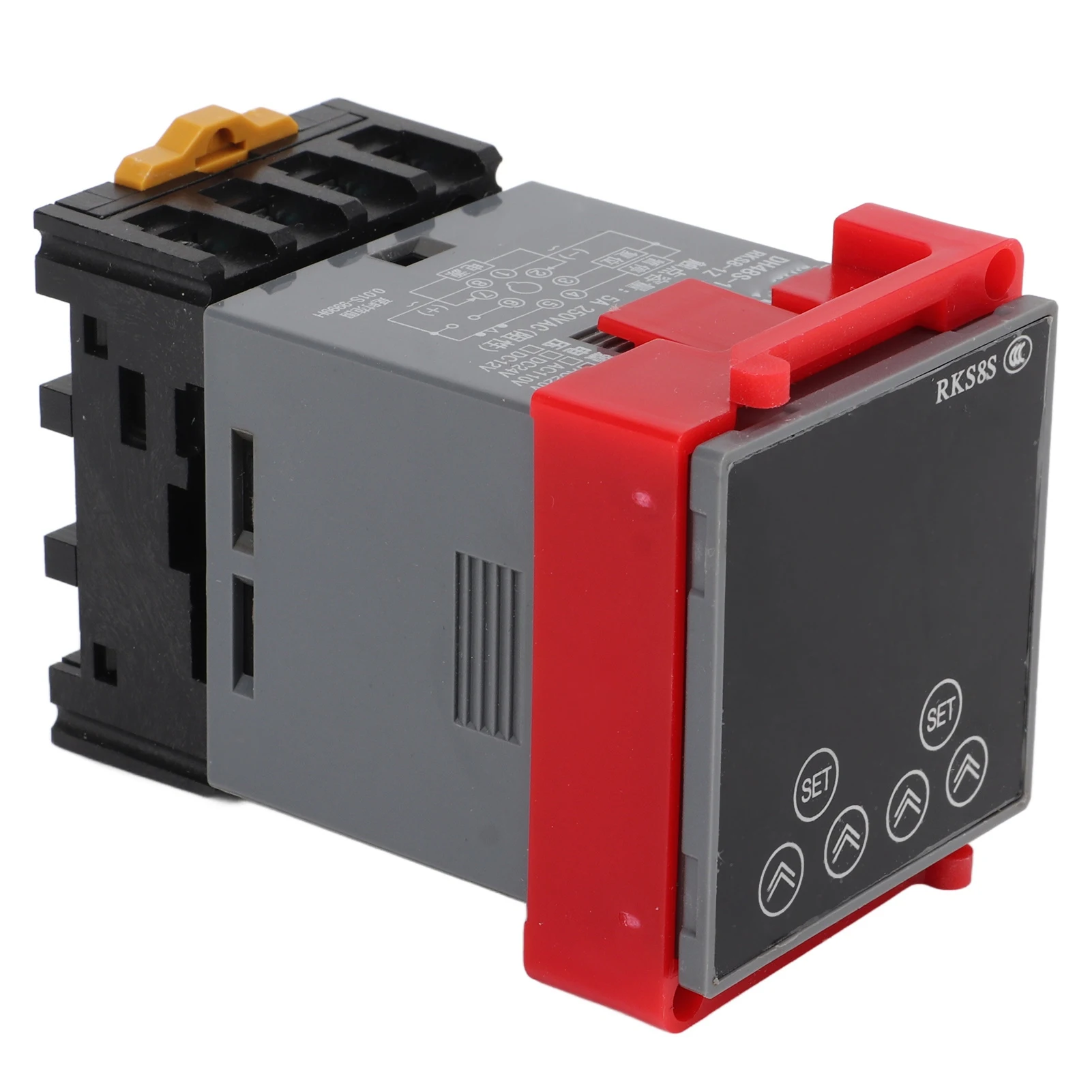 Time Relay LCD Display Multifunctional PP Flame Retardant Housing Delay Timer for Automation Equipment