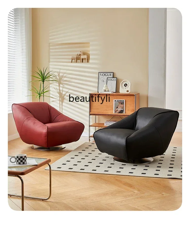 TTT New arrive Leisure sofa chair single lazy chair living room swivel chair sofa rotatable designer