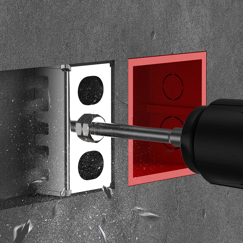 HUHAO Grooving Tool Punching Machine Slotting Machine Model 86 Electric Box Square Hole Cutter for Brick Concrete Cement Stone