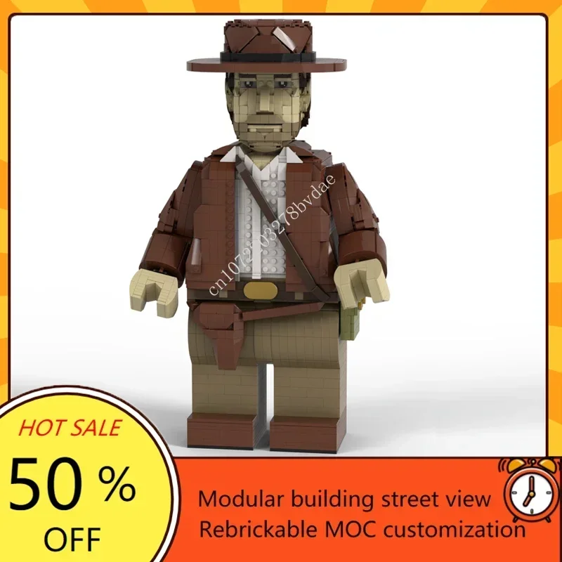 MOC Space Battle Helmen Indiana Jones Mega Figuur Model Aangepaste puzzels Technologie Onderwijs Creatieve montage Speelgoed Kindergeschenken