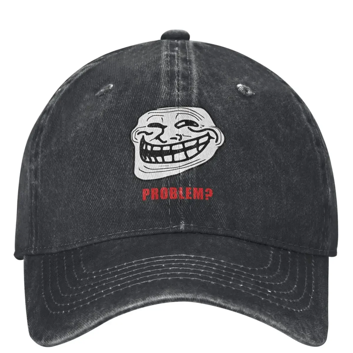 TROLLFACE MEME RAGE COMIC FUNNY TROLL JOKE INTERNET Baseball Cap Unisex Men Classic Sunscreen Baseball Caps