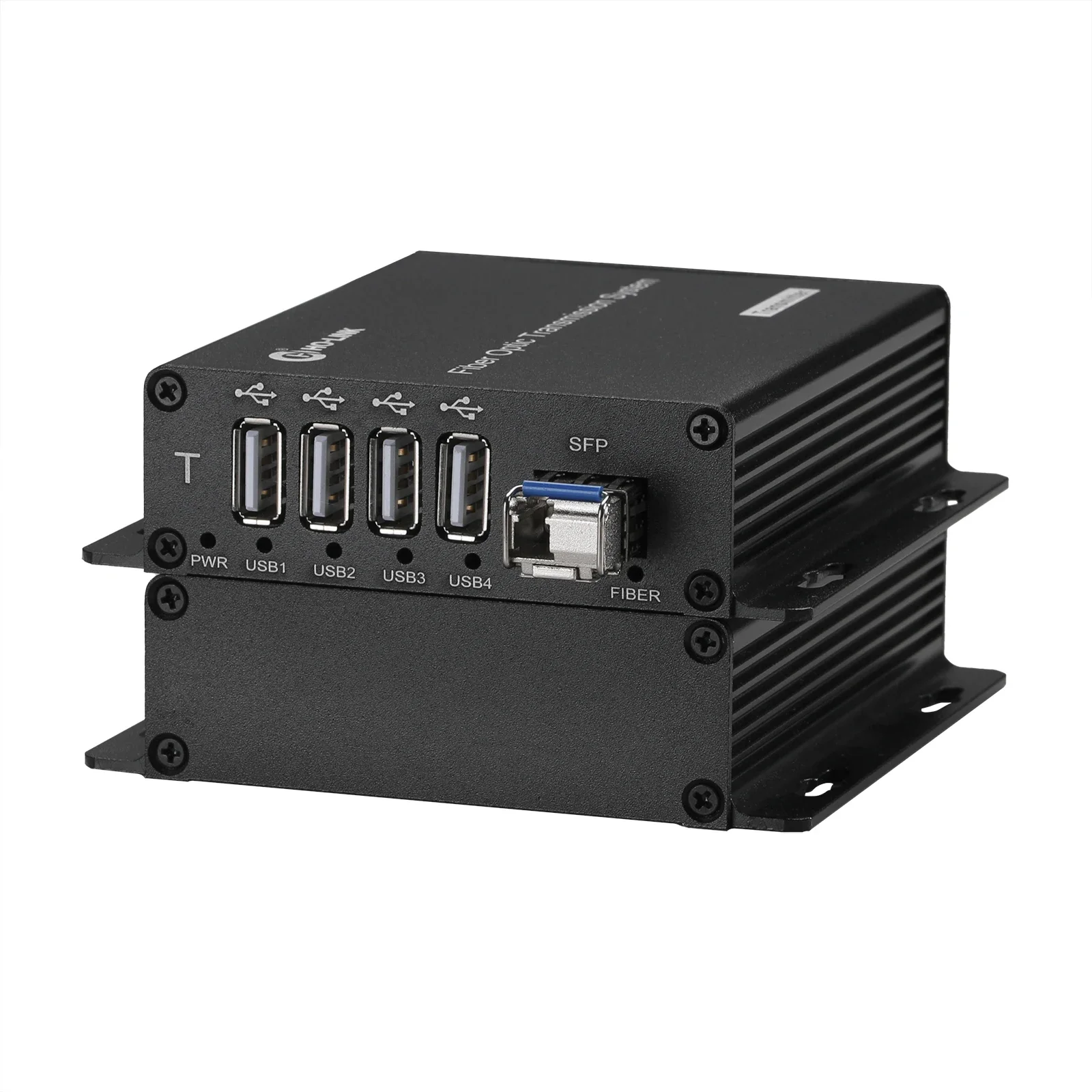 4 puertos USB 2.0. Receptor transmisor convertidor de fibra óptica LC 1,0 10 KM