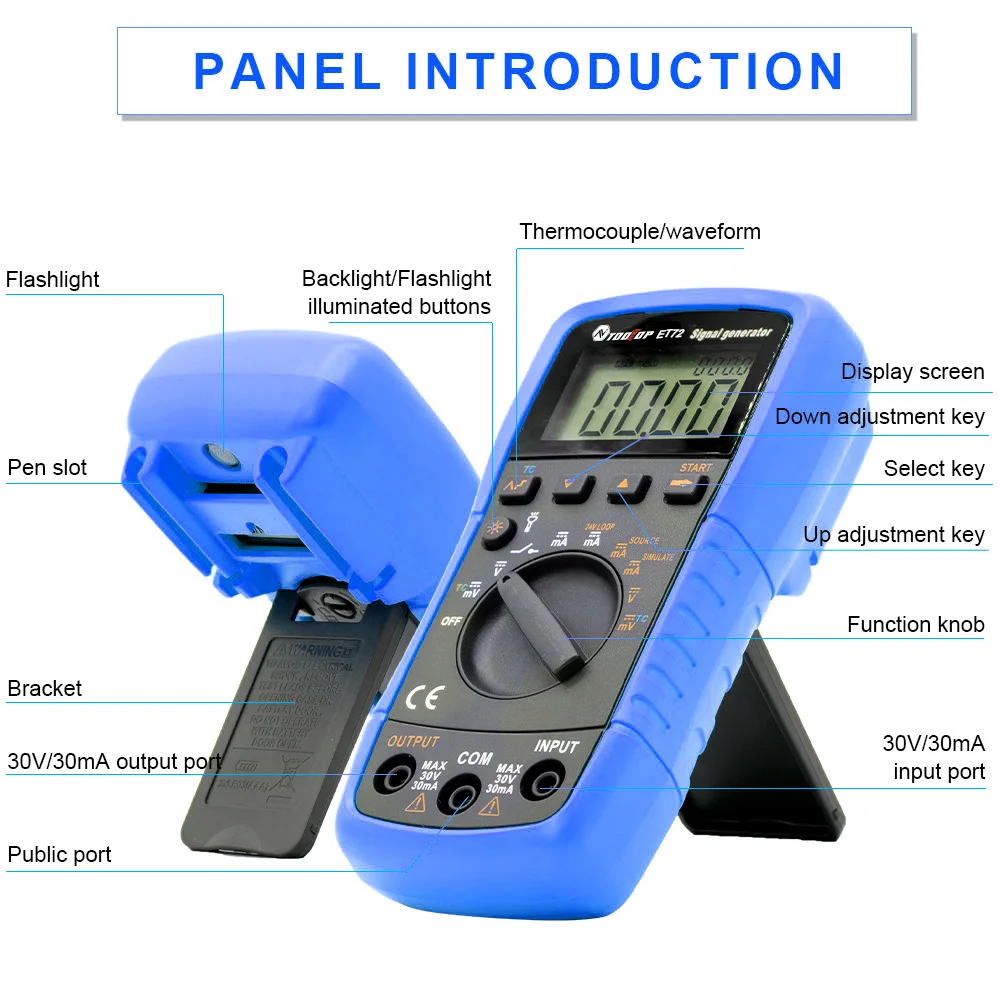 Brand Digital Signal Generator 4-20mA Analog Transmitter Source Simulator Thermocouple Current Voltage Loop Detection Calibrator