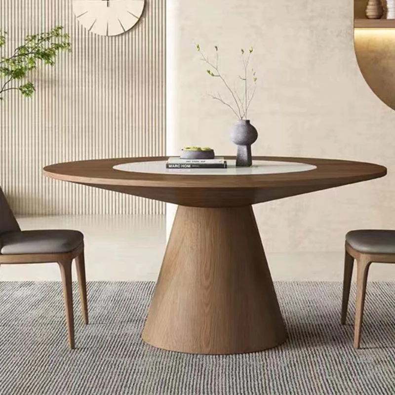 

Modern Simple Dining Tables Nordic Minimalism Solid Wood Design Round Table Living Room Center Dining Room Furnitur Móveis FYDT