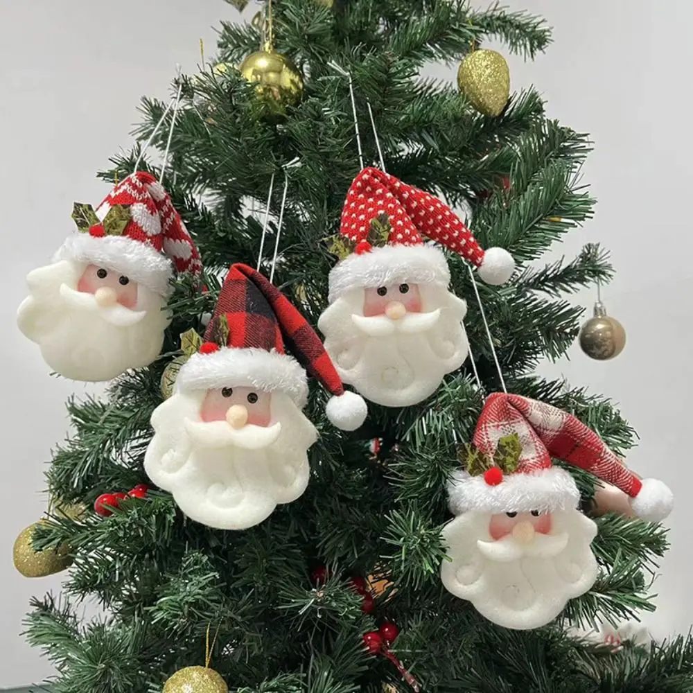 Cartoon Santa Claus Xmas Hanging Ornaments Cloth Snowman Christmas Elk Pendants Cute Festive Xmas Santa Ornaments Home Decor