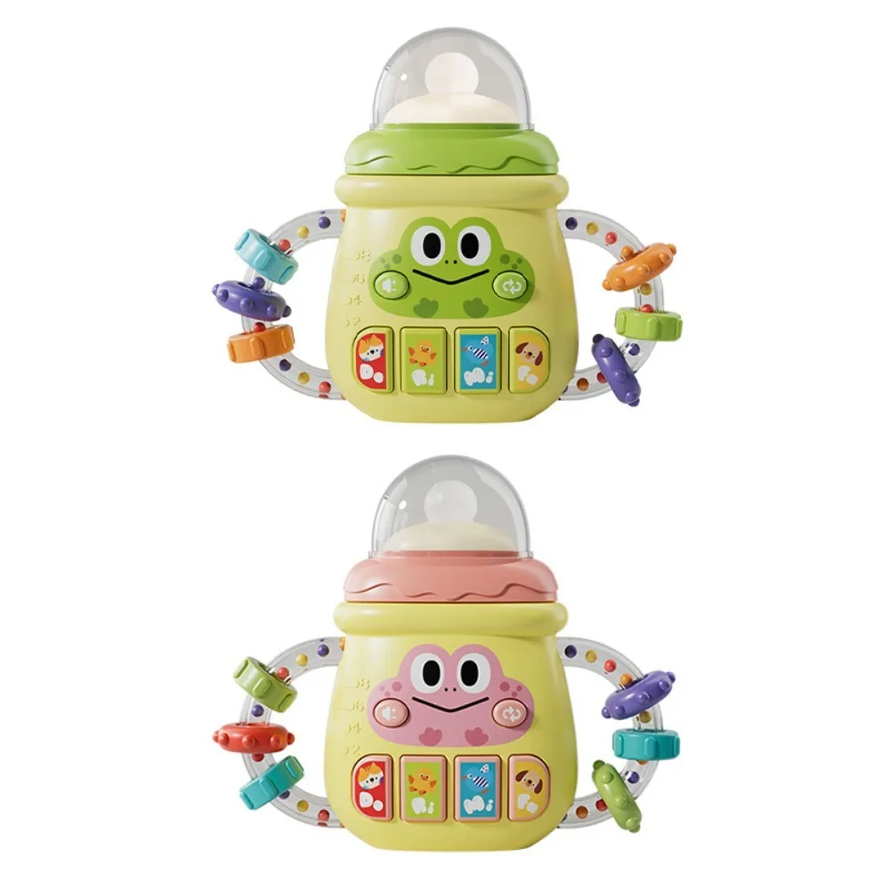 2in1 الطفل اللعب الحسية آلة موسيقية حشرجة الموت اللعب مصاصة بلاستيكية عضاضة سيليكون لعبة مضغة للعب اطفال 0-12 شهرا