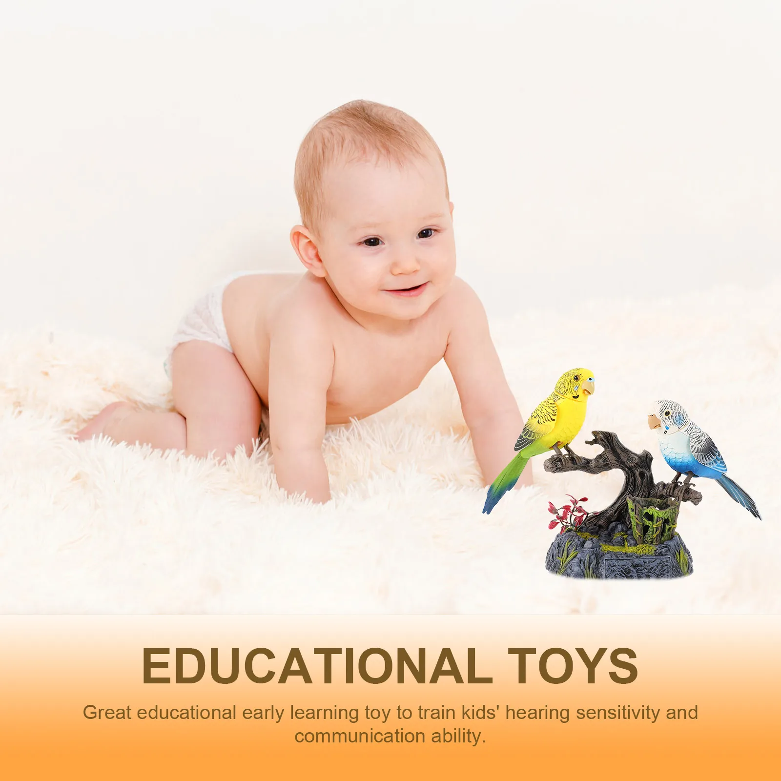 Jouet à commande vocale perroquet, oiseau parlant, jouets pour enfants, enregistrement électrique, Abs éducatif pour enfant