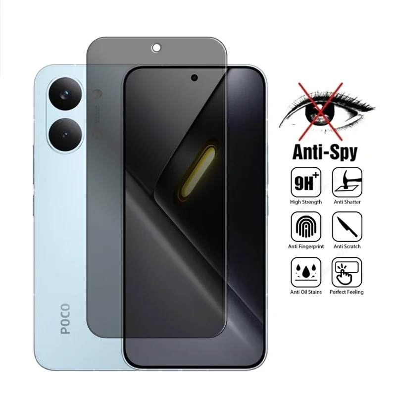 

2 шт. для Poco X8 Pro Max, стекло для Poco X8 Pro, закаленное стекло 2.5D, защитная пленка для экрана с защитой от подглядывания для Poco X8 Pro Max