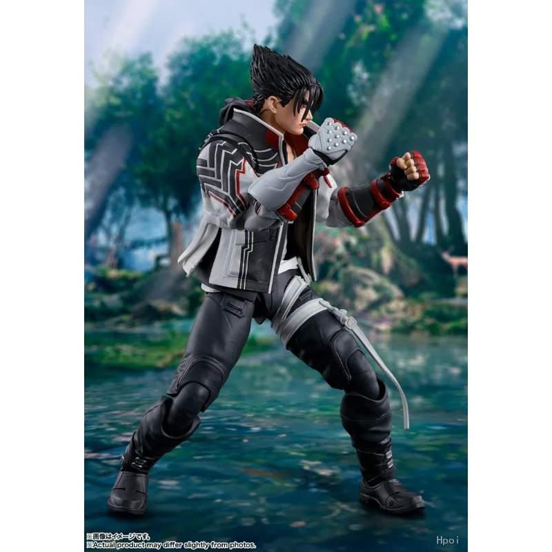 Stock Original BANDAI SPIRITS S H Figuarts Jin Kazama Kazuya Mishima 15CM Authentic Collection Model Game Character Action Toy