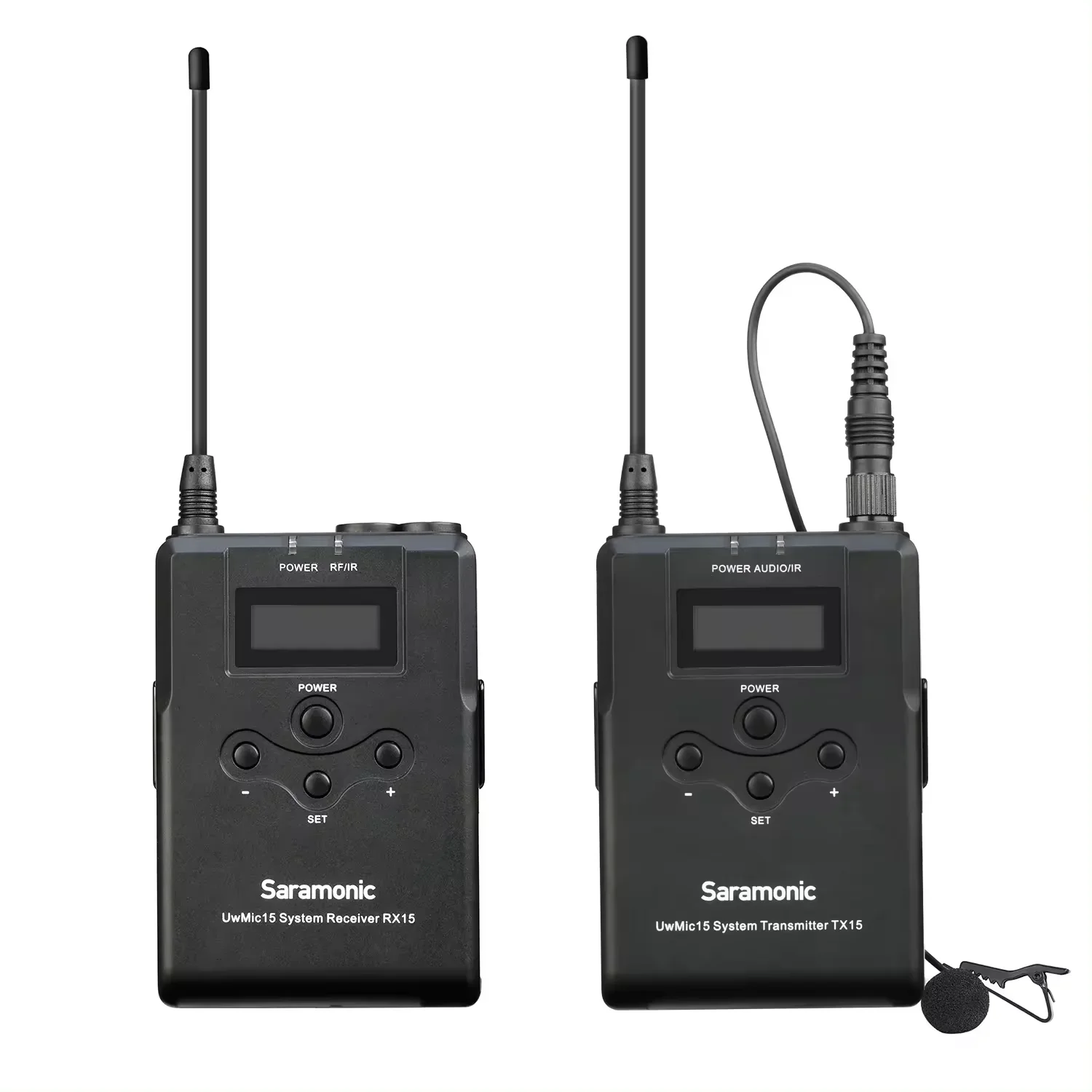 Saramonic UwMic15 16-Channel UHF Wireless Handheld Microphone System with Portable camer-Mountable Wireless Receiver