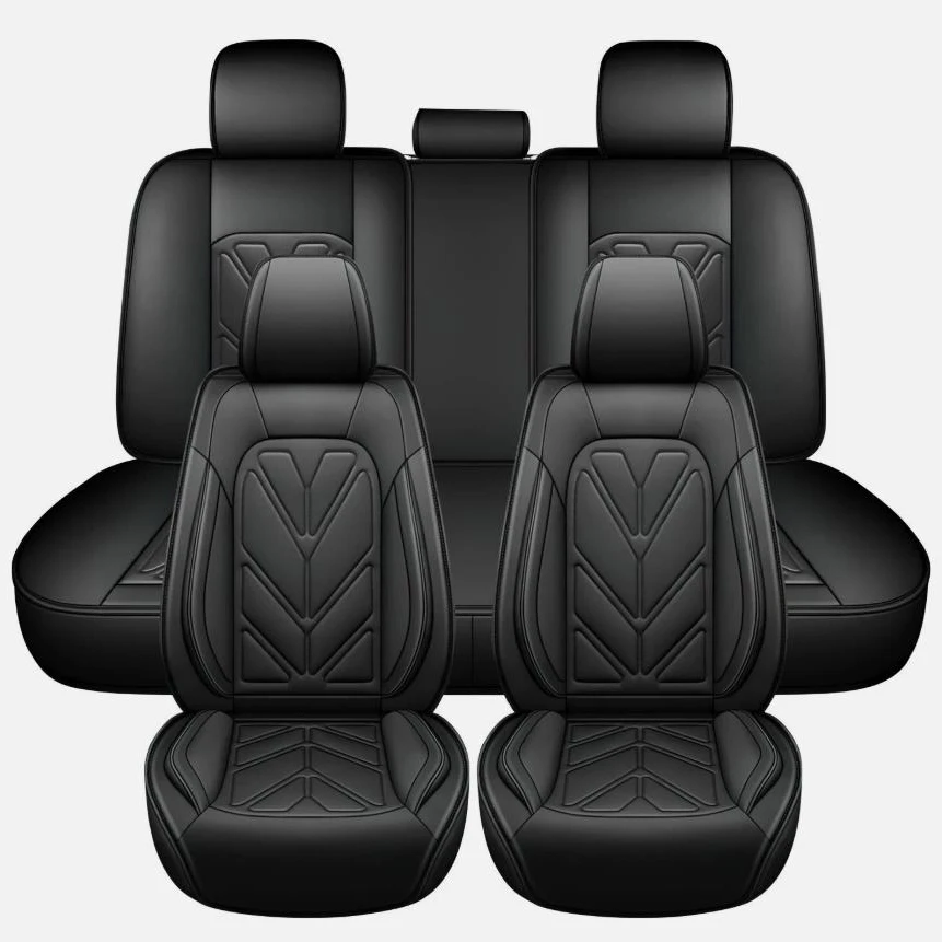 

Чехлы для автомобильных сидений Universa из роскошной кожи для Nissan, полный комплект на 5 мест, передние и задние защитные накладки, аксессуары для интерьера, водостойкие