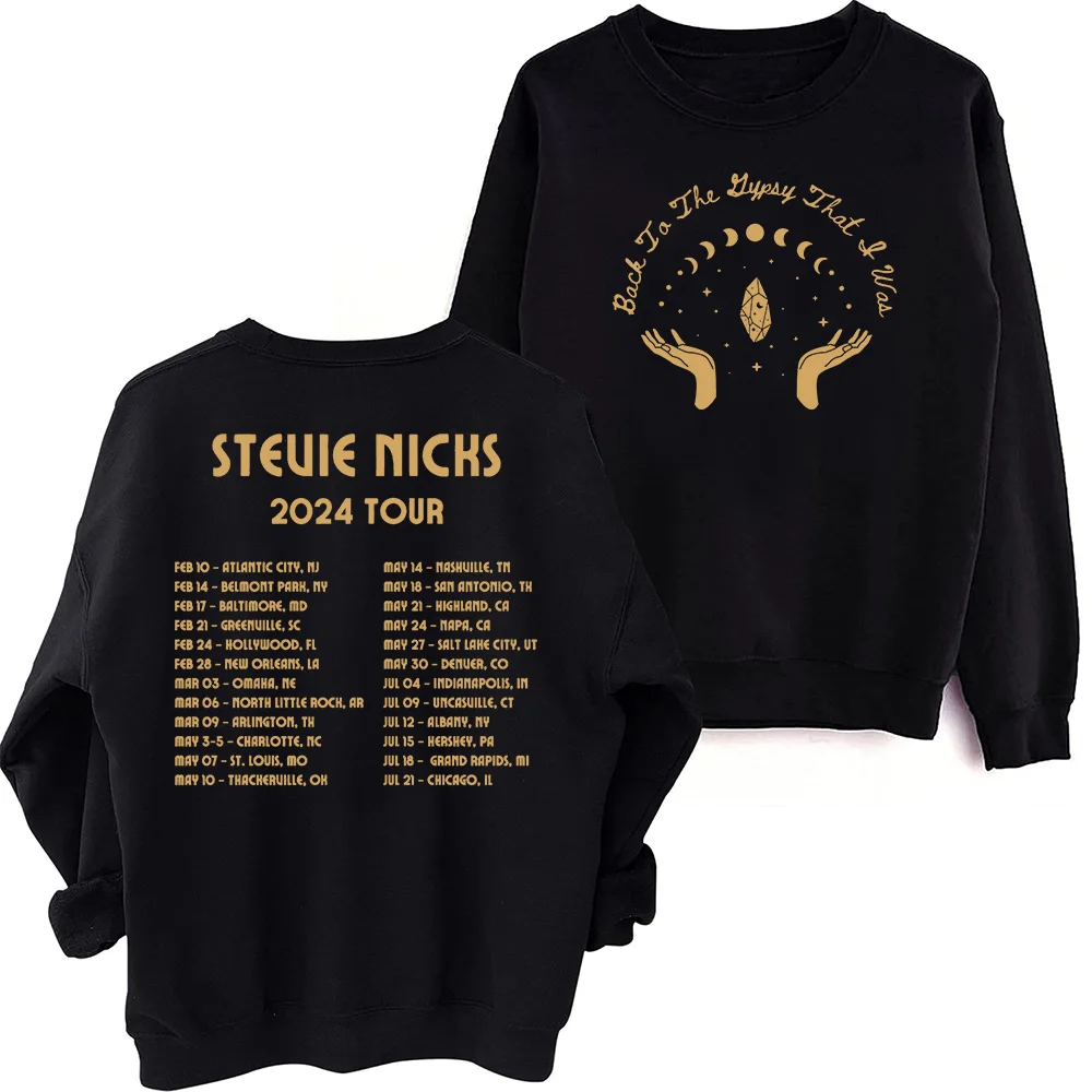 

Stevie Nicks 2024 Tour Sweatshirt Harajuku Round Neck Long Sleeve Oversized Tops Fans Gift Tops