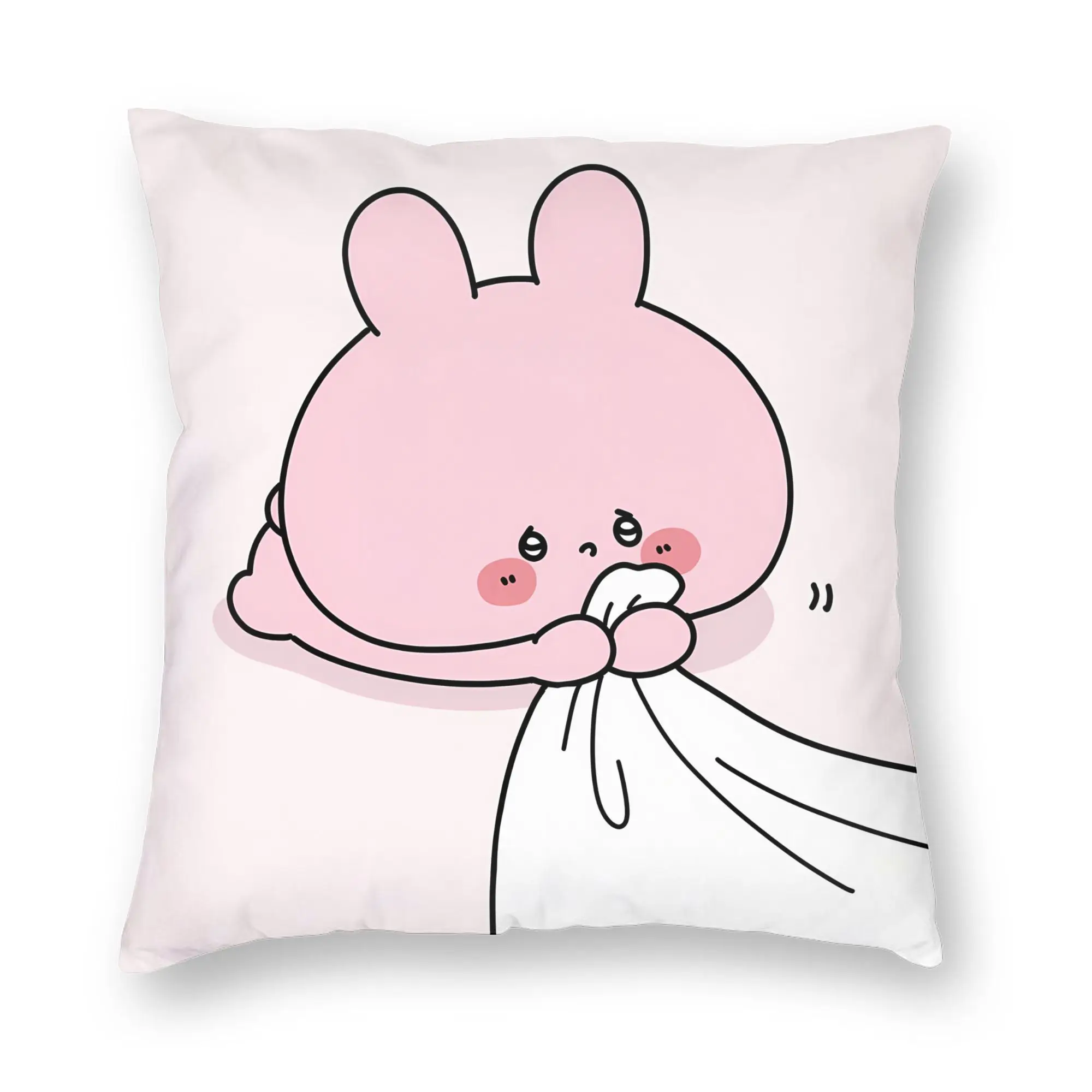 Pillow Case A-Asamimichaan Asleep Cute Asamimi Print  Pillow Cover For Living Room Bed Chair Novelty Pillowcases
