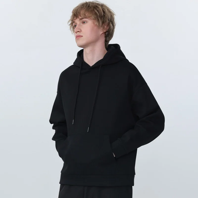 

Gym Pullover Sweatshirts Men Outdoor Sports Running Hiking Breathable Training Long Sleeves Loose Fleece Warm Workout Coat