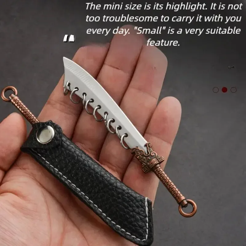 

Mini Nine-ring Knife Collection Gift Knife Keychain Pendant Pocket Knife Exquisite Small Knife Outdoor Mini Knife Camping Tool