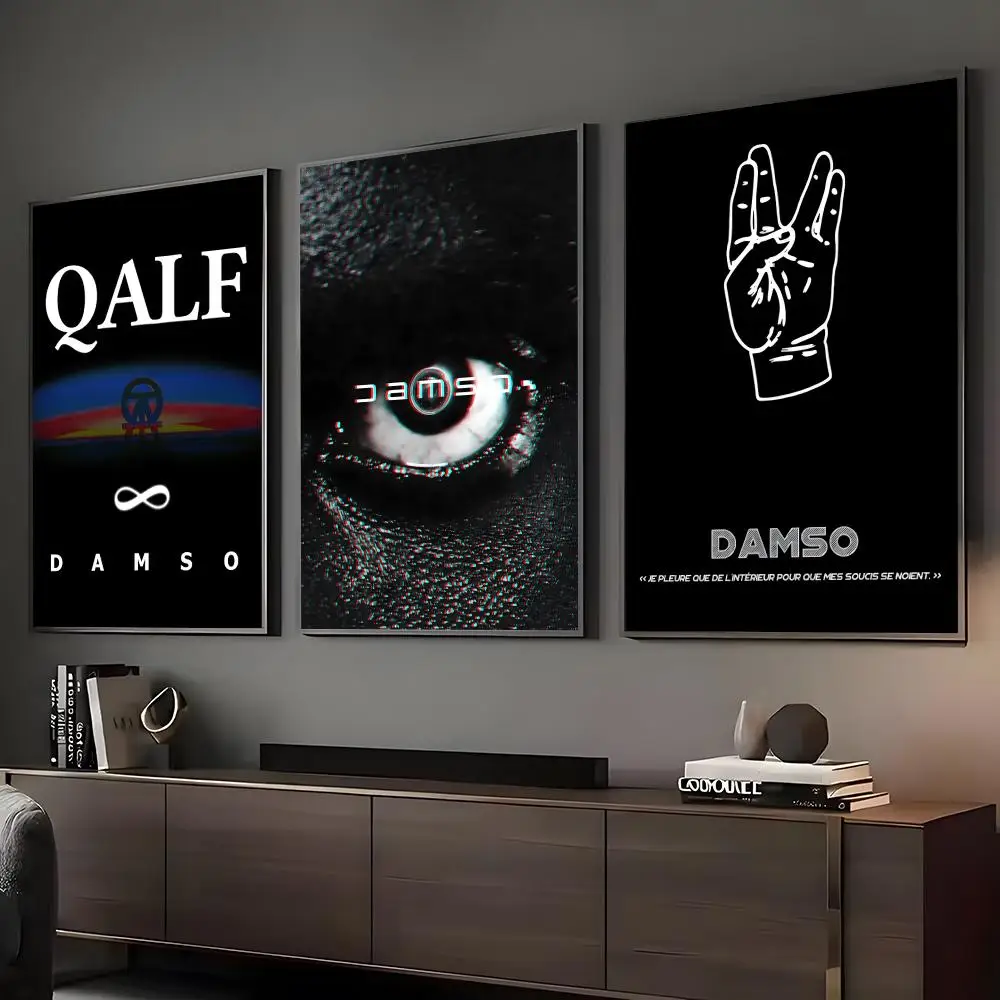 Damso Rapper QALF Painting Calligraphy HD Art Wall Room Decor Home Waterproof Home Living Bar Decorative Paintings