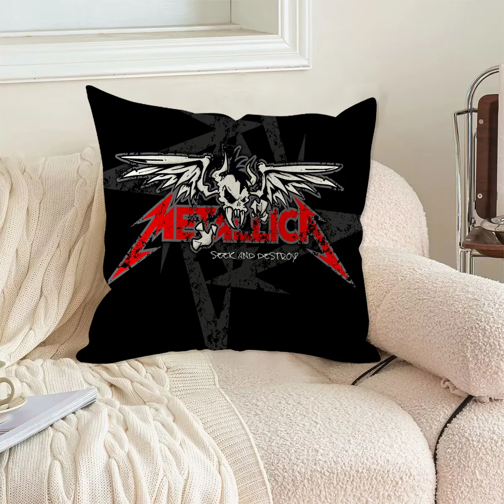 Metallicas-gorras Outdoor Pillow Covers for Living Room Cushions Home Decoration Decorative Cushion Cover Sleeping Pillows Sofa