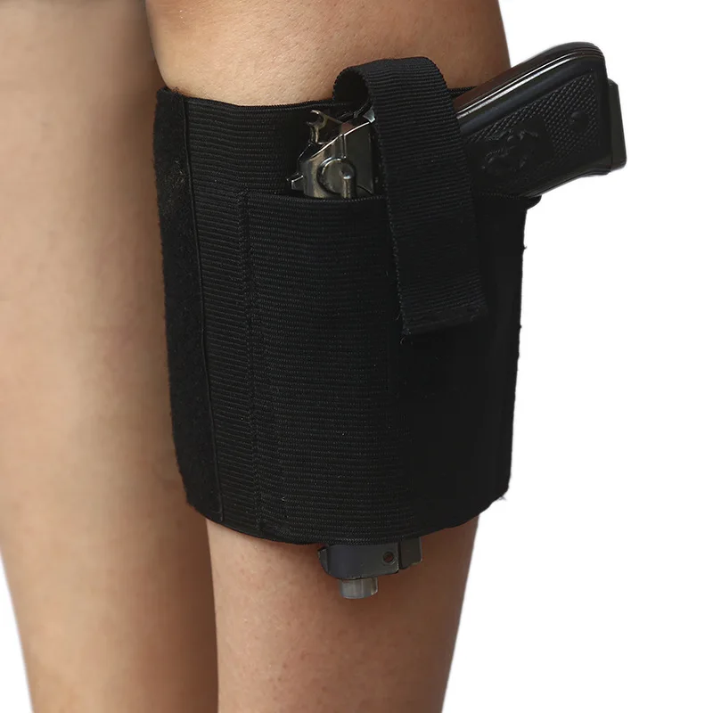 Universal Ankle Holster Drop Leg Gun Holder for Right Left Leg Concealed Elastic Leg Pouch Pistol Bag Hunting Accssories